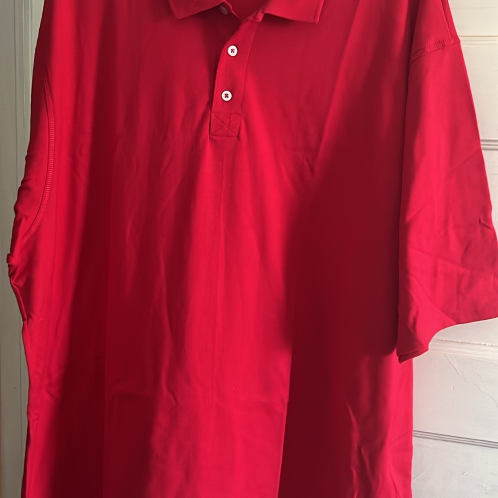 Hanes Vibrant Red Polo Shirt